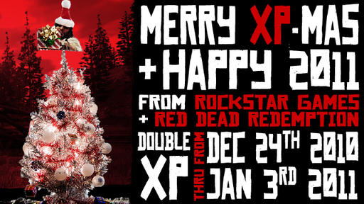Red Dead Redemption - Merry XP-Mas & Happy New Year: Red Dead Redemption Double XP til 2011