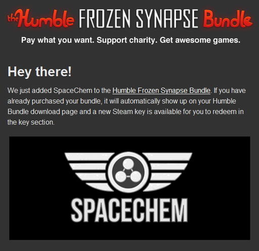 Обо всем - SpaceChem добавлен в Humble Frozen Synapse Bundle