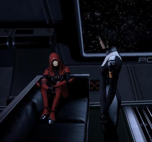 Mass Effect 3 - Бессонная ночь или немного о женской дружбе. Для конкурса "Как я полюбил крогана".