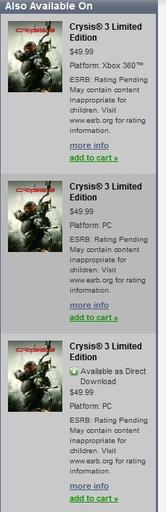 Новости - Crysis 3 появился в каталоге Origin
