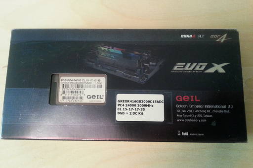 Игровое железо - Оперативная память GeIL EVO X ROG Certified DDR4-3000 2 X 8 GB 