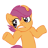 Shrugpony_scootaloo__face_2_by_moongazeponies-d3cvk9e